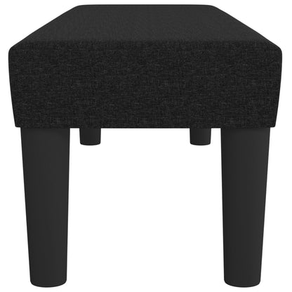 Bank 100x30x30 cm Stoff schwarz