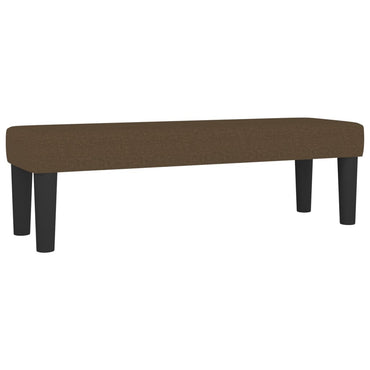 Bank 100x30x30 cm Stoff dunkelbraun