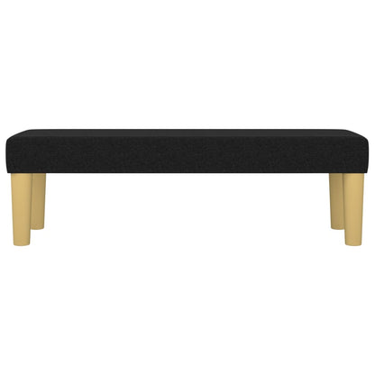 Bank 100x30x30 cm Stoff schwarz