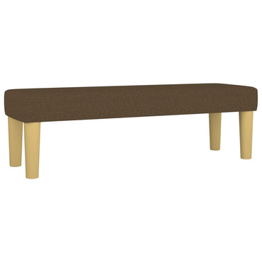 Bank 100x30x30 cm Stoff dunkelbraun