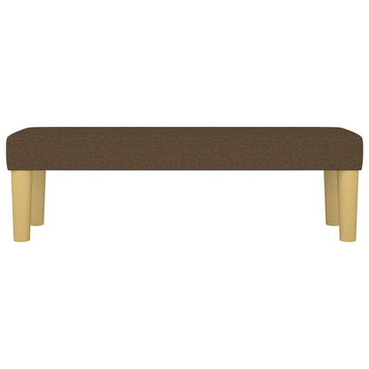 Bank 100x30x30 cm Stoff dunkelbraun