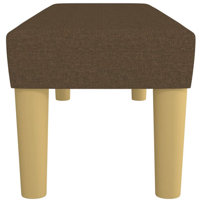 Bank 100x30x30 cm Stoff dunkelbraun