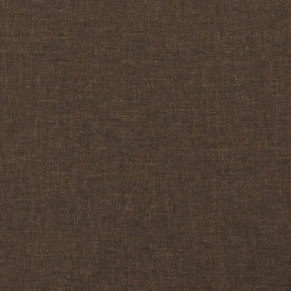 Bank 100x30x30 cm Stoff dunkelbraun