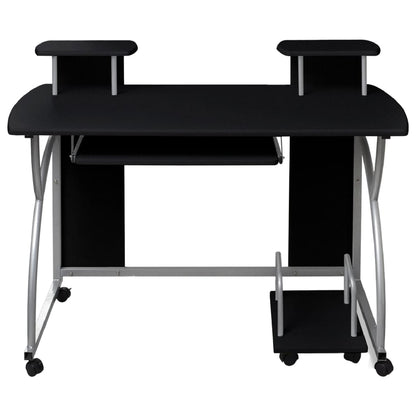 Computertisch 110x52x88,5 cm Holzwerkstoff schwarz