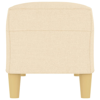 bænk 100x35x41 cm stof cremefarvet