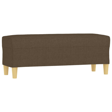 Bank 100x35x41 cm Stoff braun