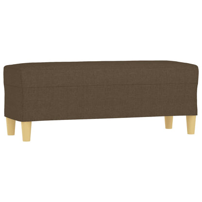 Bank 100x35x41 cm Stoff braun