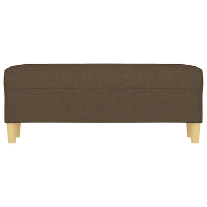 Bank 100x35x41 cm Stoff braun