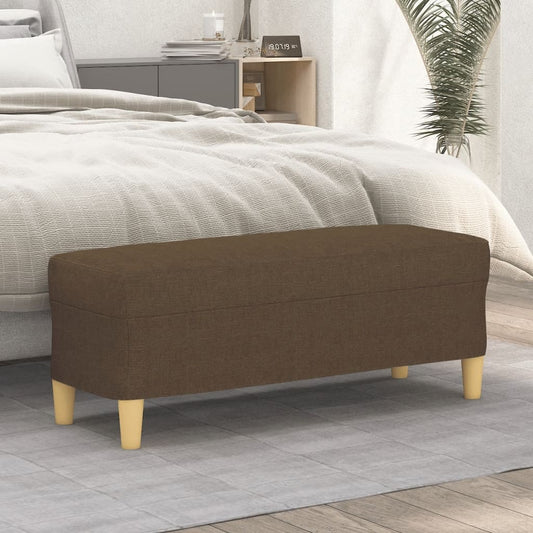 Bank 100x35x41 cm Stoff braun