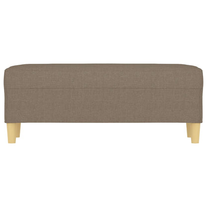 bænk 100x35x41 cm stof gråbrun