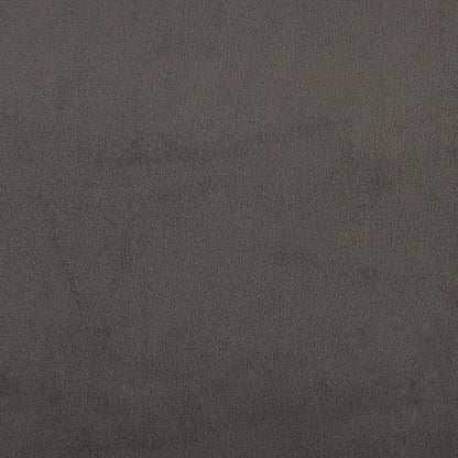 Bank 100x35x41 cm Samt dunkelgrau