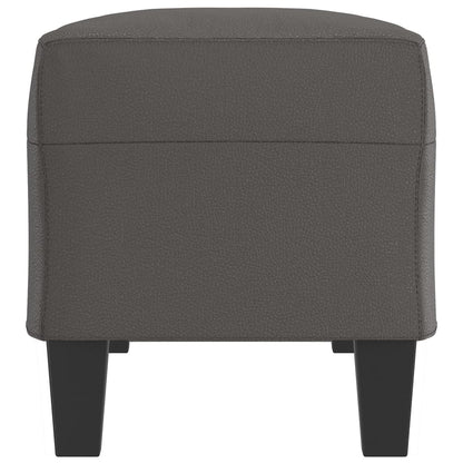 Bank 100x35x41 cm Kunstleder grau