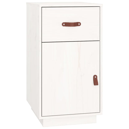 skrivbordsskåp 40x50x75 cm massiv furu vit