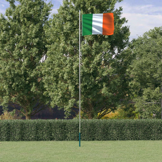 Tyskland flag og flagstang 6,23 m aluminium