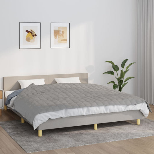 tyngdetæppe 155x220 cm 11 kg stof grå