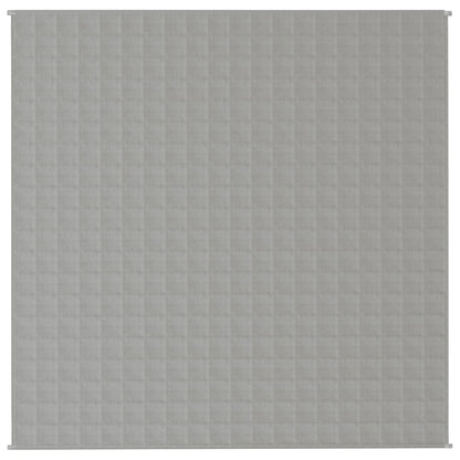 tyngdetæppe 200x200 cm 9 kg stof grå