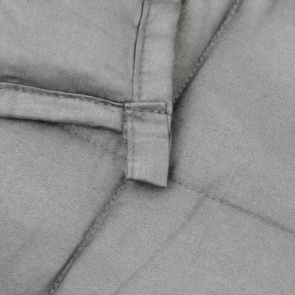 tyngdetæppe 220x235 cm 11 kg stof grå