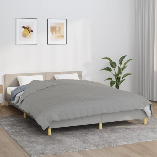 tyngdetæppe 220x235 cm 11 kg stof grå