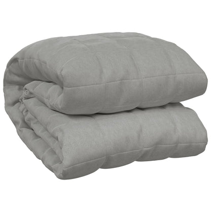 tyngdetæppe 220x235 cm 15 kg stof grå
