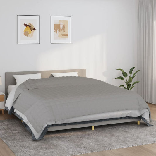 tyngdetæppe 220x260 cm 11 kg stof grå