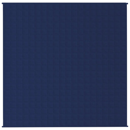tyngdetæppe 200x200 cm 9 kg stof blå