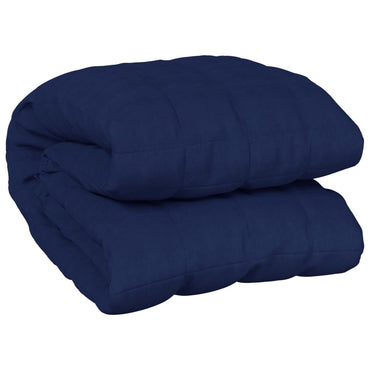 tyngdetæppe 220x235 cm 11 kg stof blå