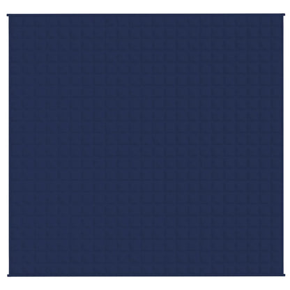 tyngdetæppe 220x235 cm 15 kg stof blå