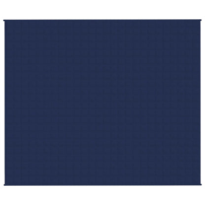 tyngdetæppe 220x260 cm 11 kg stof blå