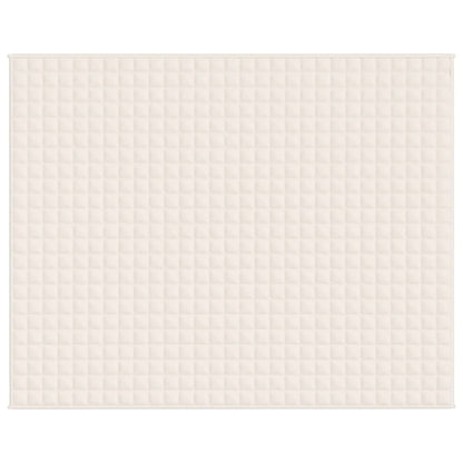 tyngdetæppe 235x290 cm 11 kg stof lys cremefarve