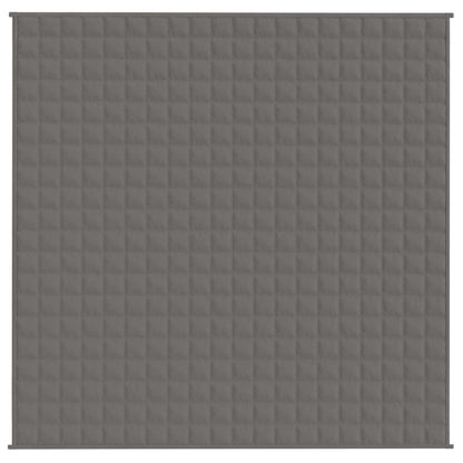 tyngdetæppe 200x200 cm 9 kg stof grå
