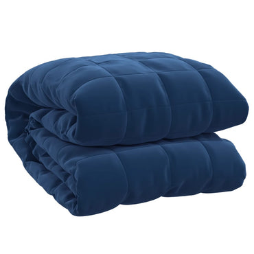 tyngdetæppe 200x200 cm 13 kg stof blå