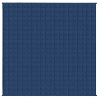 tyngdetæppe 200x200 cm 13 kg stof blå