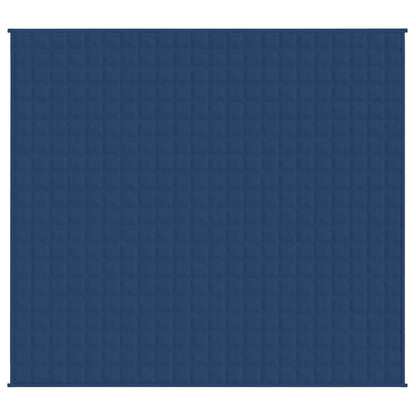 tyngdetæppe 220x235 cm 15 kg stof blå