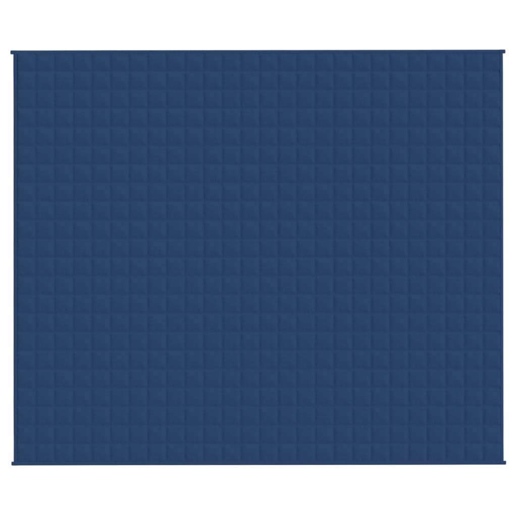 tyngdetæppe 220x260 cm 11 kg stof blå