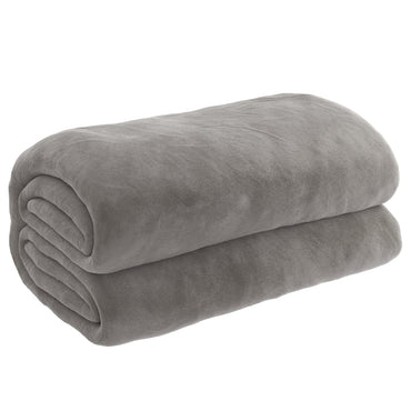 tyngdetæppe med betræk 120x180 cm 9 kg stof grå