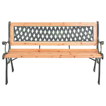 havebænk 116 cm støbejern og massivt grantræ