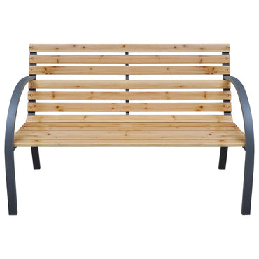 havebænk 112 cm massivt fyrretræ
