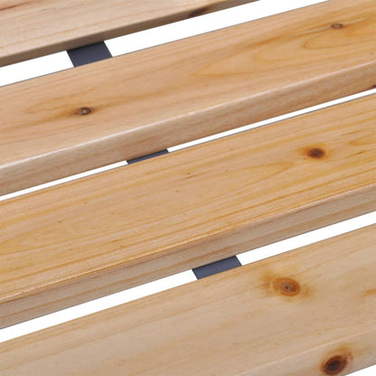 havebænk 112 cm massivt fyrretræ