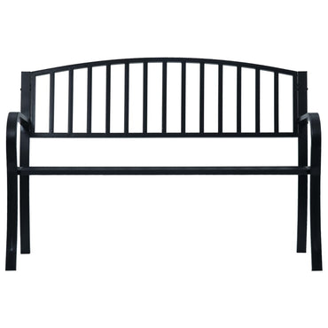 havebænk 120 cm stål sort