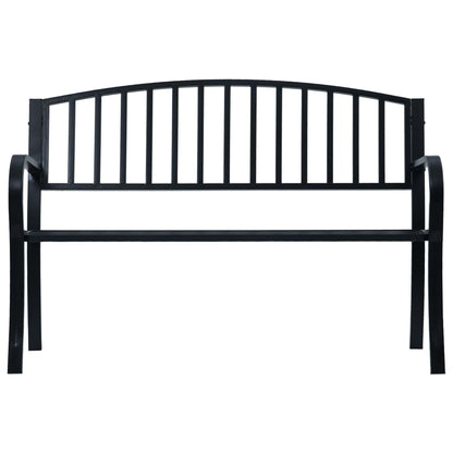 havebænk 120 cm stål sort