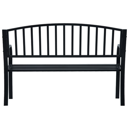 havebænk 120 cm stål sort