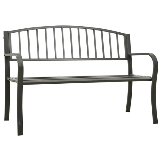 havebænk 120 cm stål grå