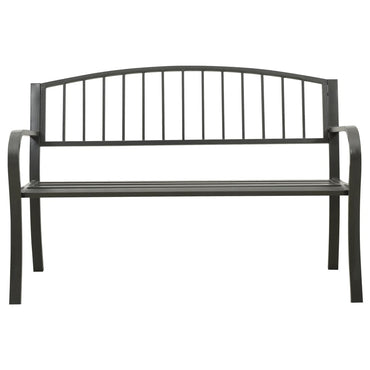 havebænk 120 cm stål grå
