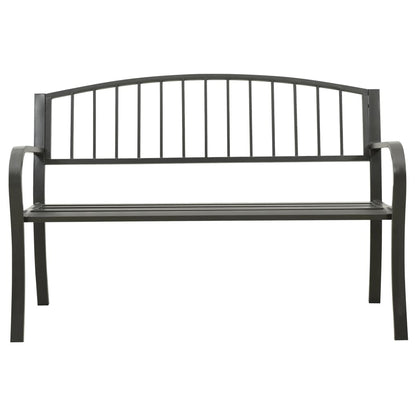 havebænk 120 cm stål grå