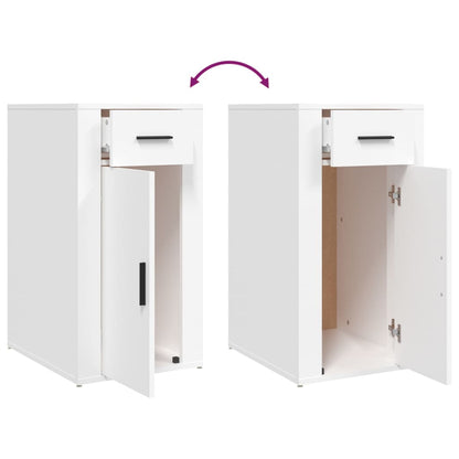 skrivebordsskab 40x49x75 cm konstrueret træ hvid