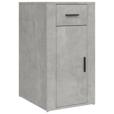 skrivebordsskab 40x49x75 cm konstrueret træ betongrå
