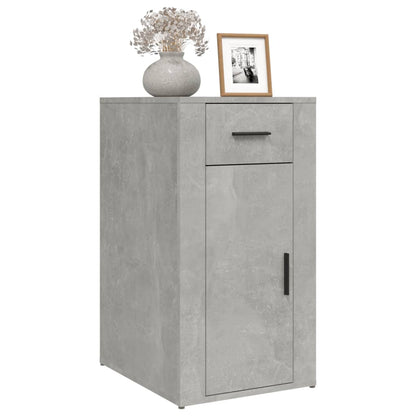 skrivebordsskab 40x49x75 cm konstrueret træ betongrå
