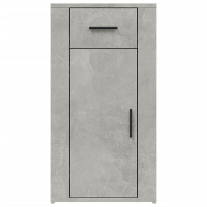 skrivebordsskab 40x49x75 cm konstrueret træ betongrå