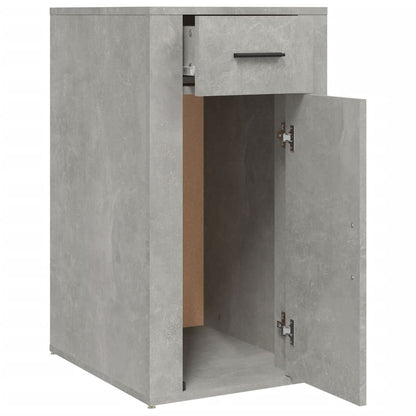 skrivebordsskab 40x49x75 cm konstrueret træ betongrå