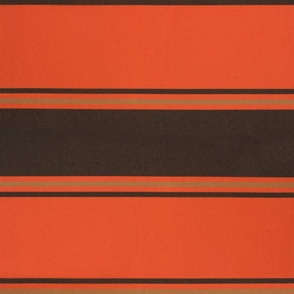 foldemarkise 4x3 m stof og aluminium orange og brun